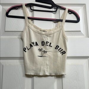 Billabong Cream Playa Del Sur Crop Top
